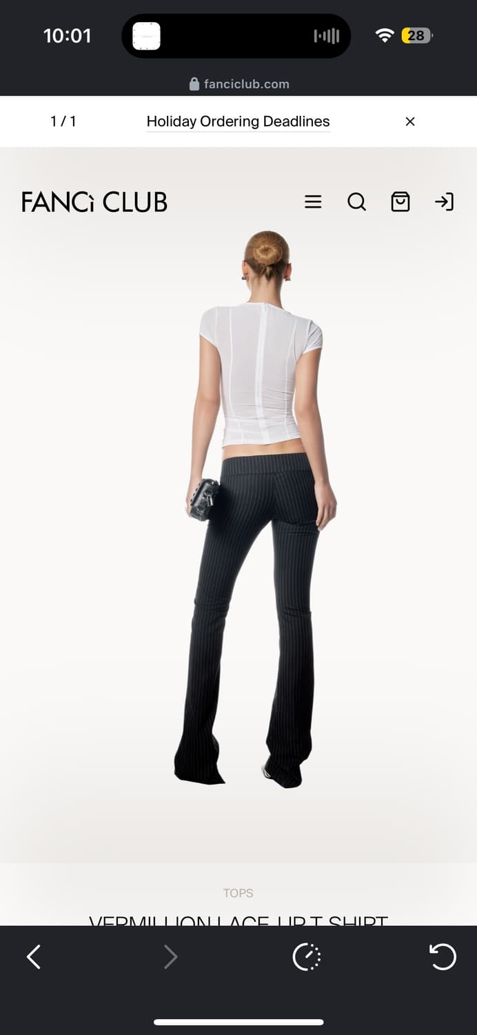 Knwls Fanci club vermillion top s 상품이미지5