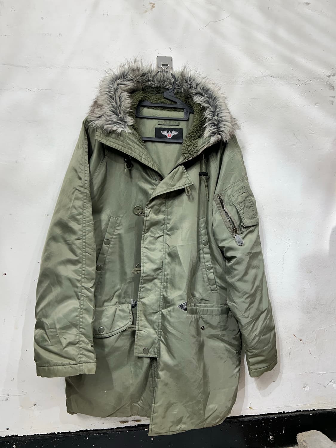 일본빈티지 Rg 울프죠 퍼 후드 개파카 자켓 L 상품이미지6