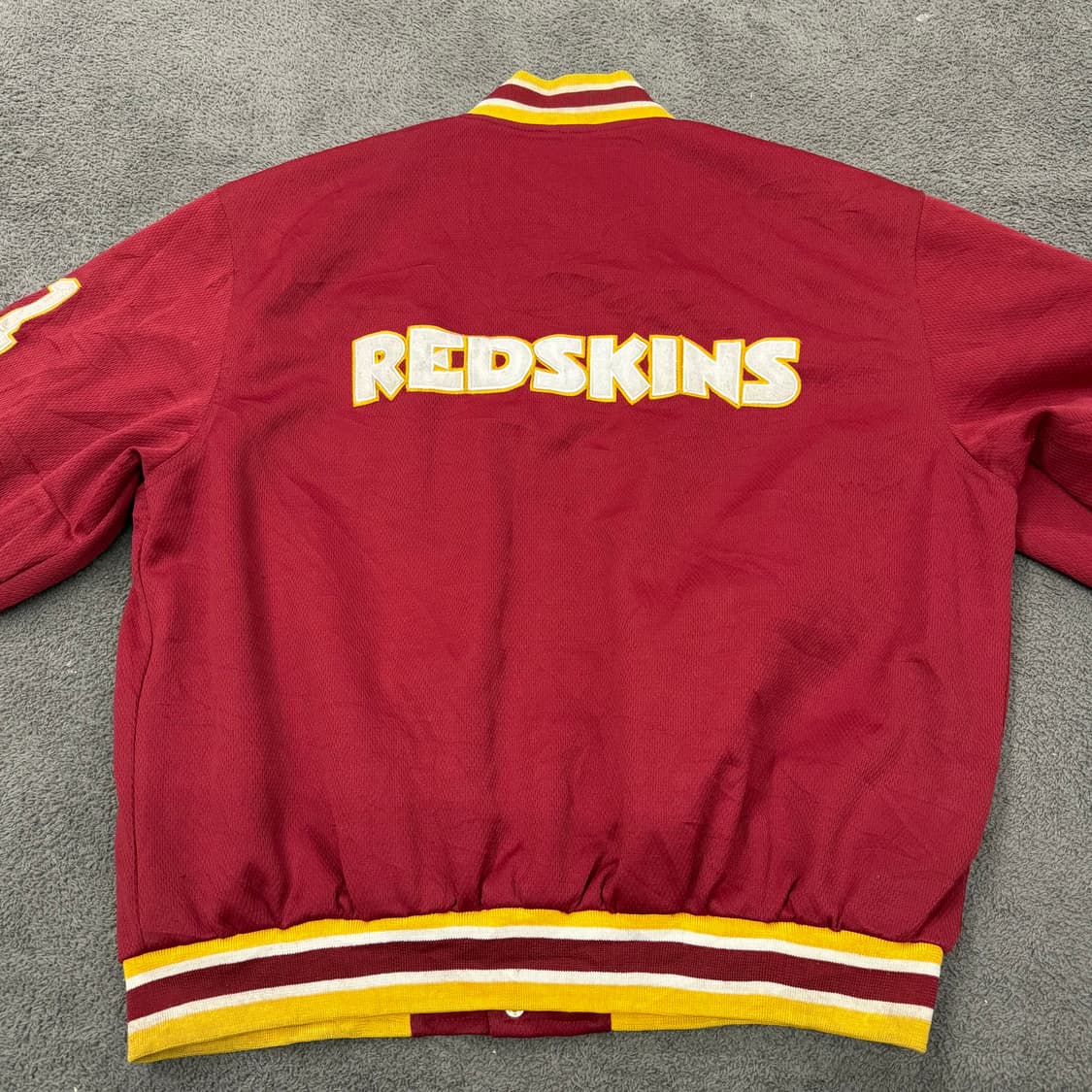 [정품] NUTMEG 넛맥 90's 레드스킨스 올드스쿨 바시티자켓 상품이미지4