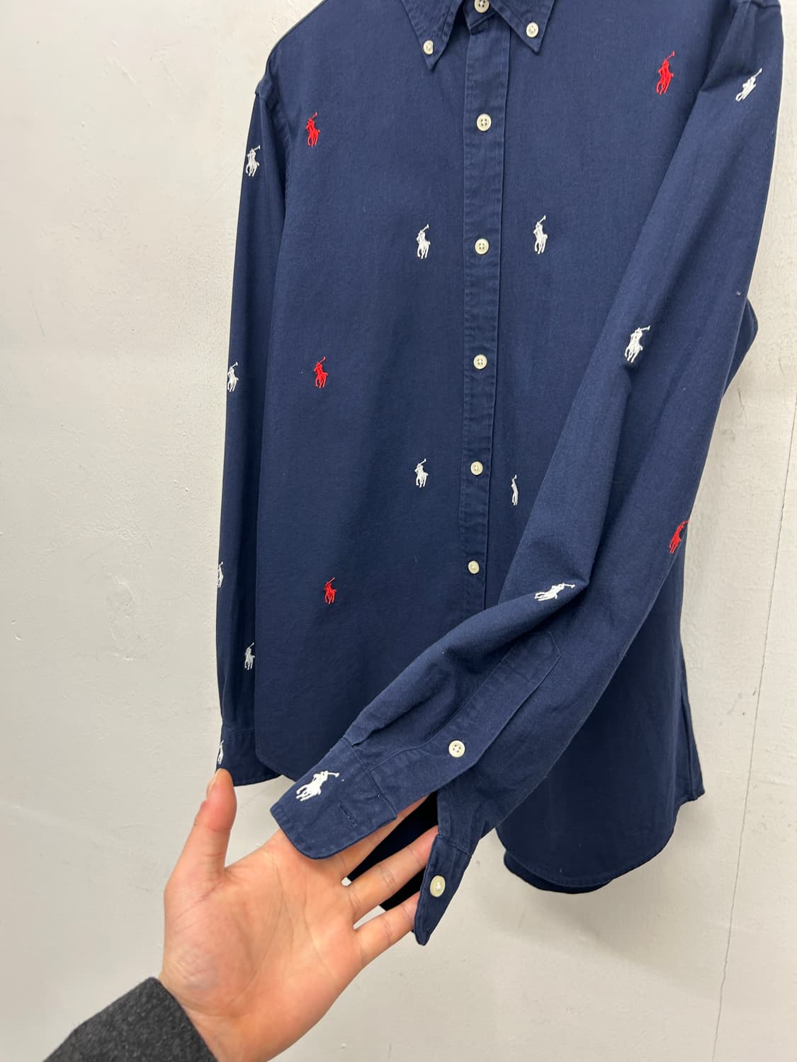폴로 랄프로렌 네이비 멀티컬러 포니 셔츠 상품이미지3