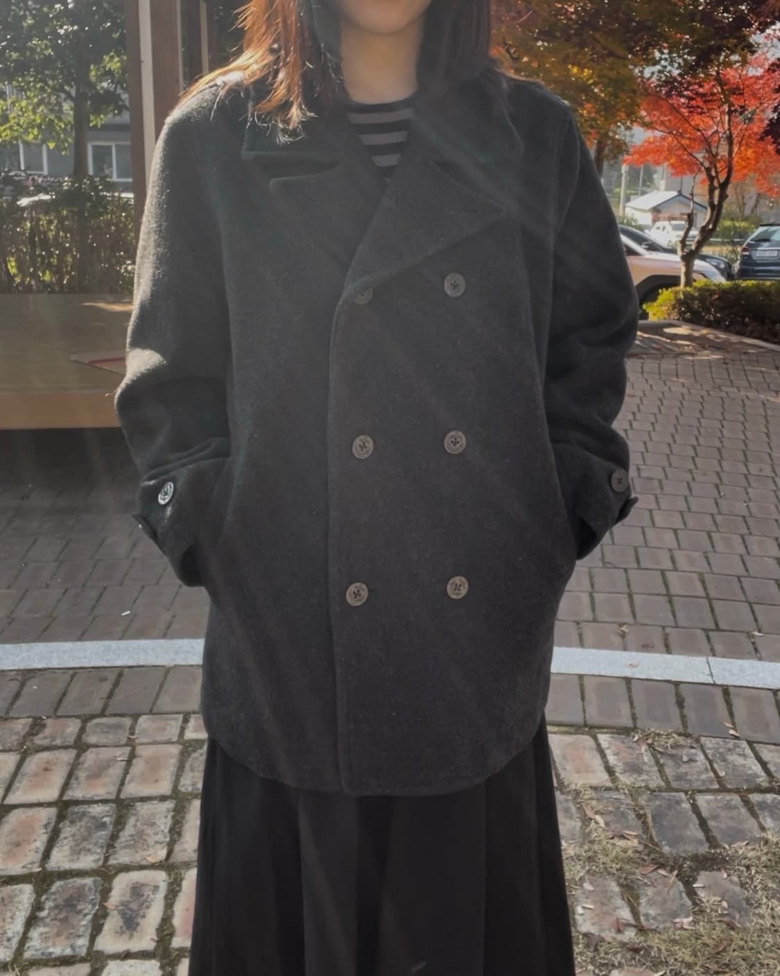 British Quilted Double Coat 상품이미지3