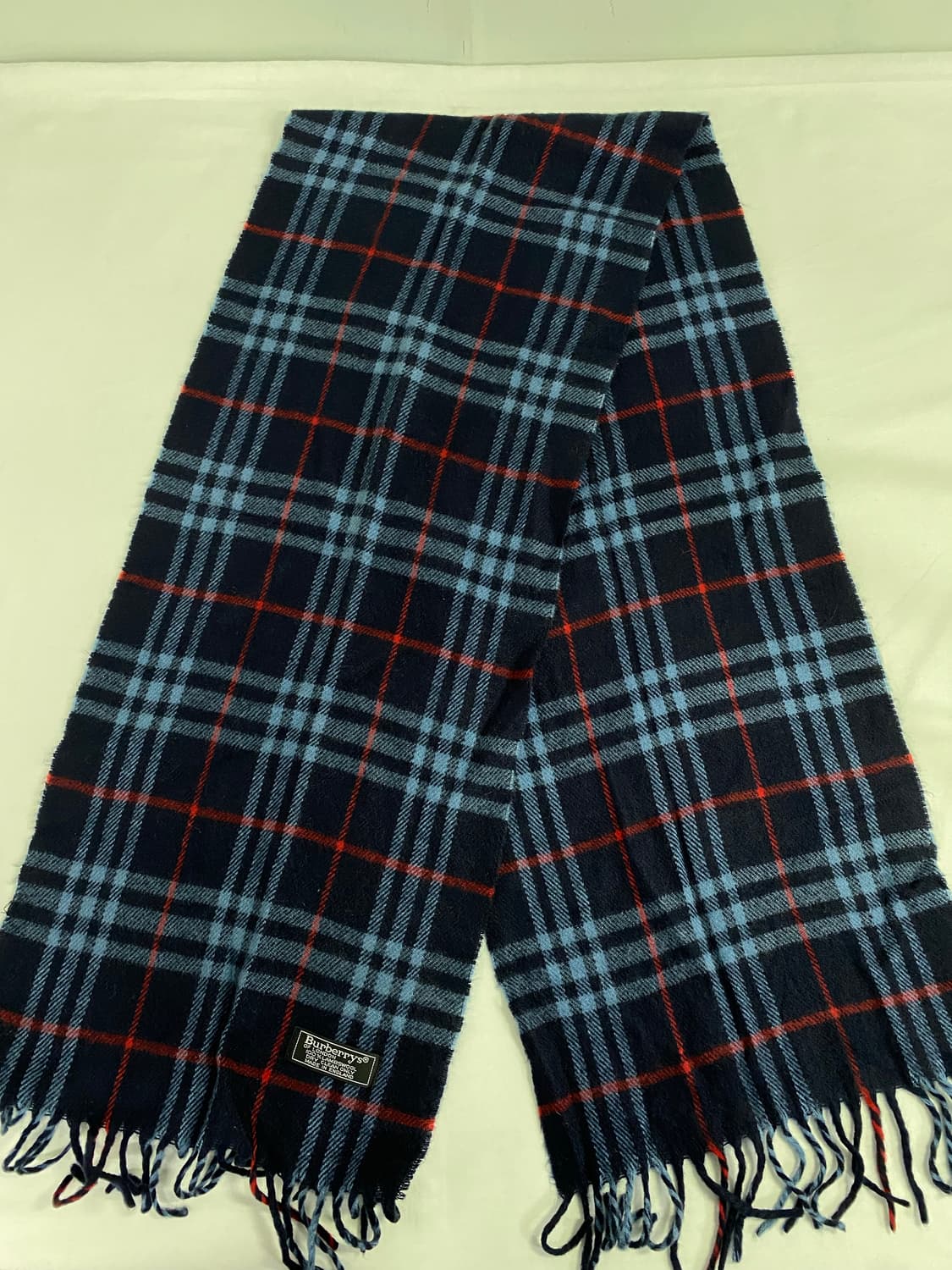 버버리 노바체크 네이비 램스울 머플러 목도리 상품이미지2