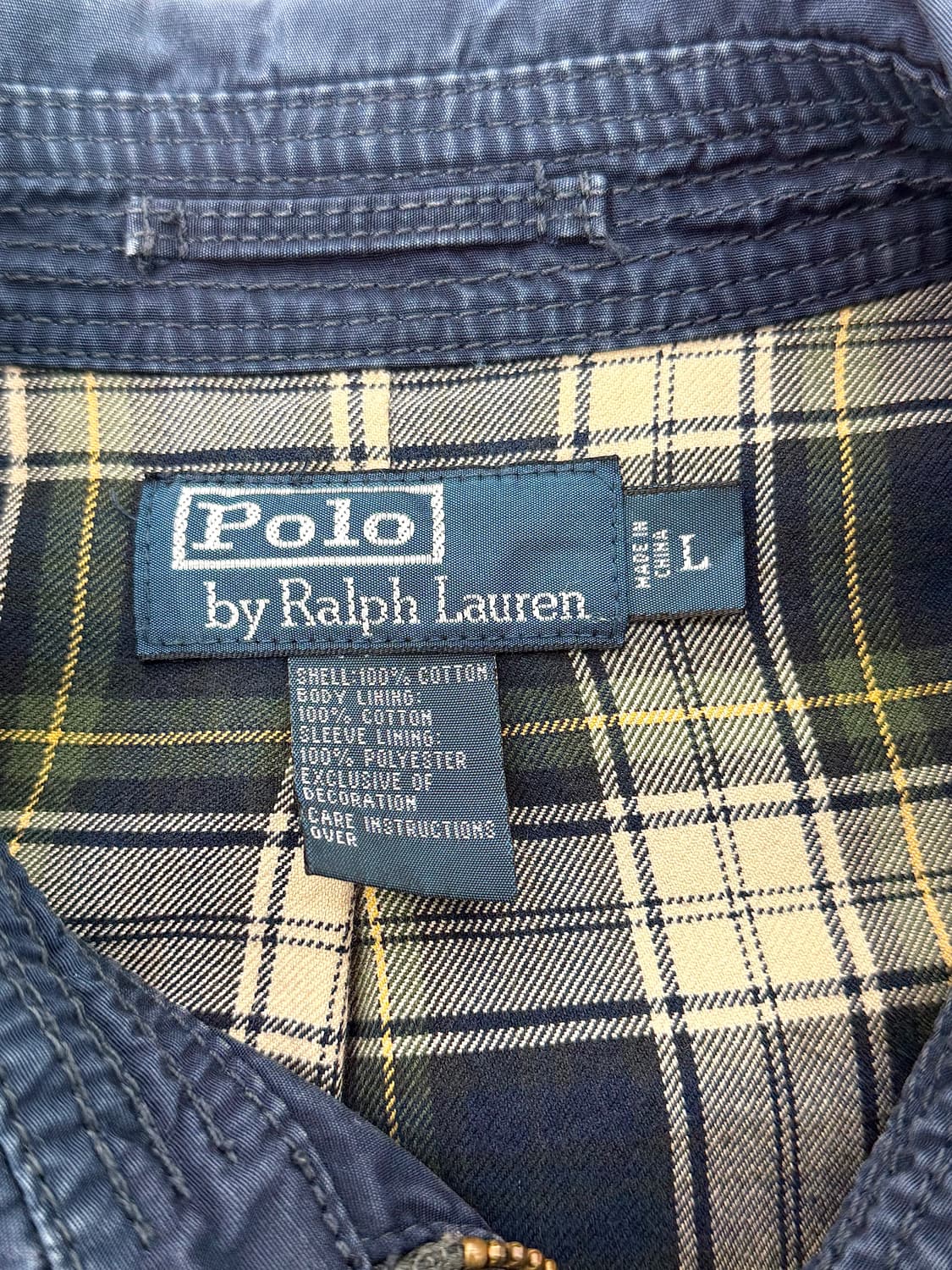 폴로 랄프로렌 베를린 블루 코튼쉘 체크 스윙톱 블루종 자켓 상품이미지7
