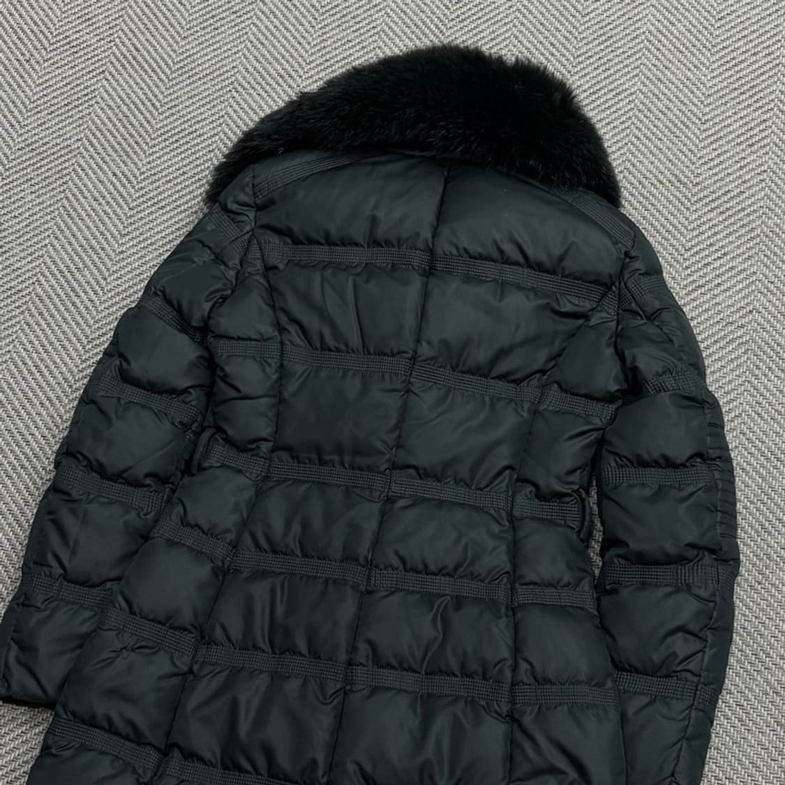 베르사체 리얼퍼 카라 패딩 자켓 v1796 상품이미지4