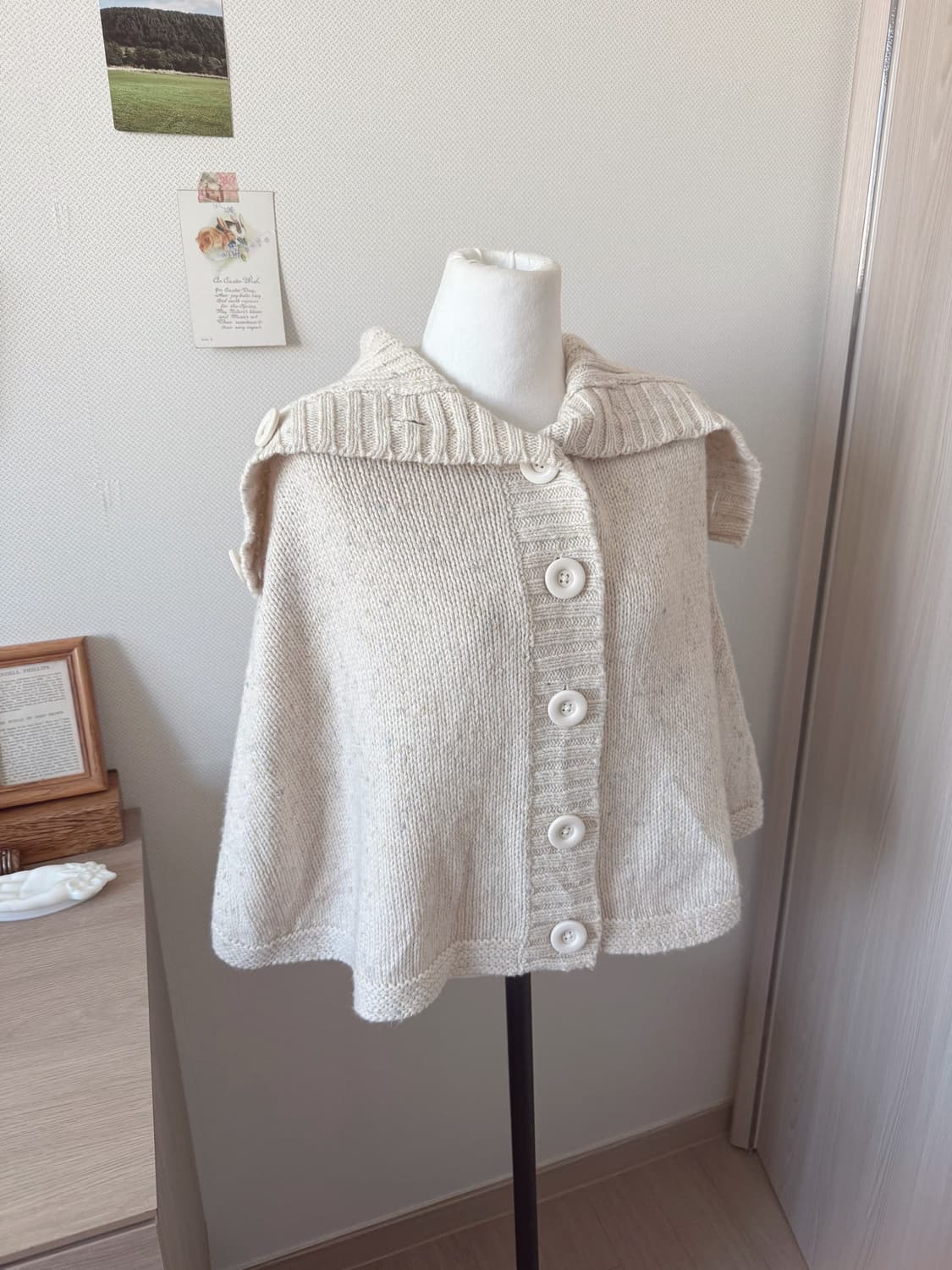 사랑스러운 보카시 케이프 가디건 상품이미지2