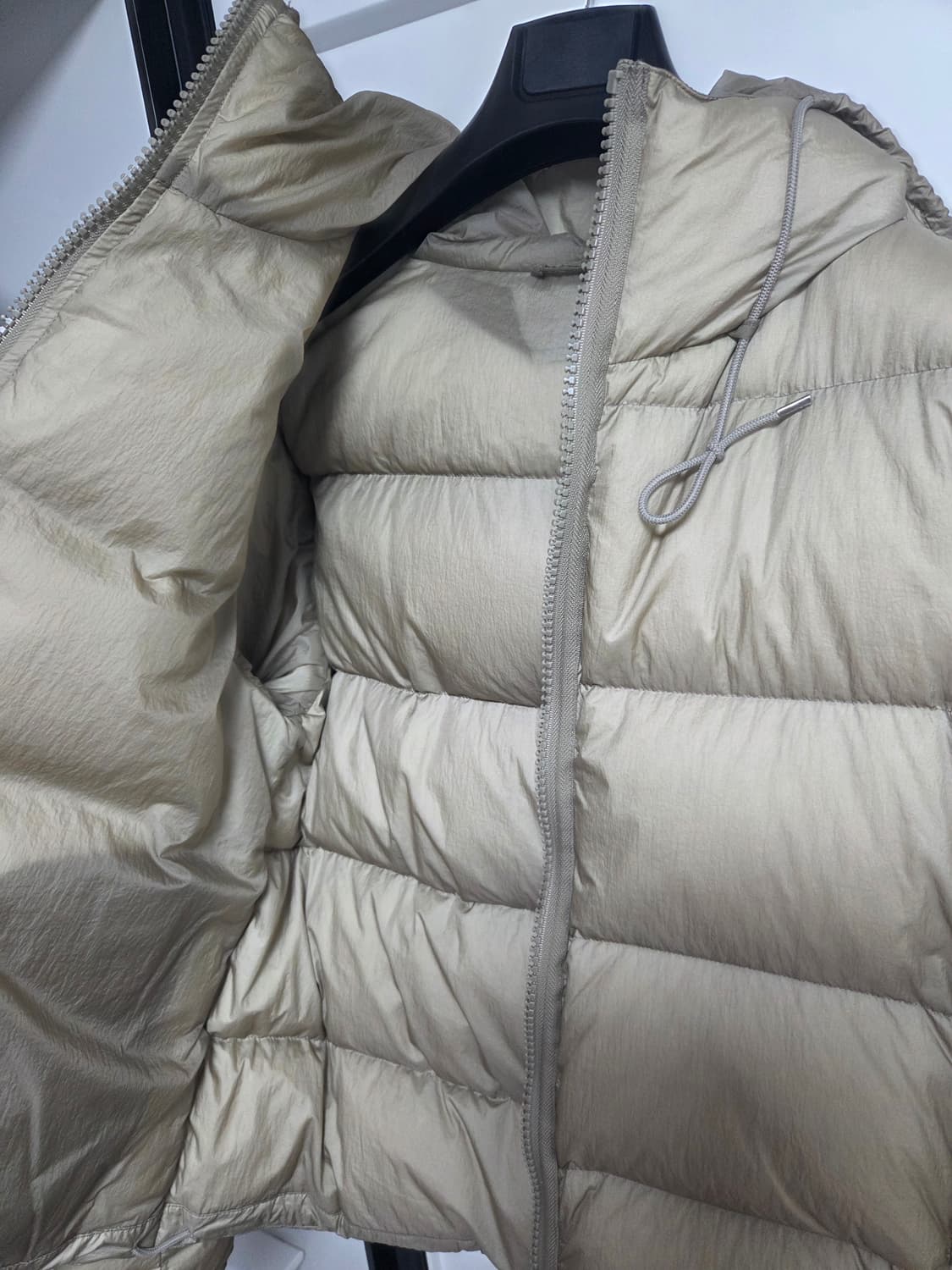 텐씨 미드레이어 다운 패딩 베이지 50 상품이미지5