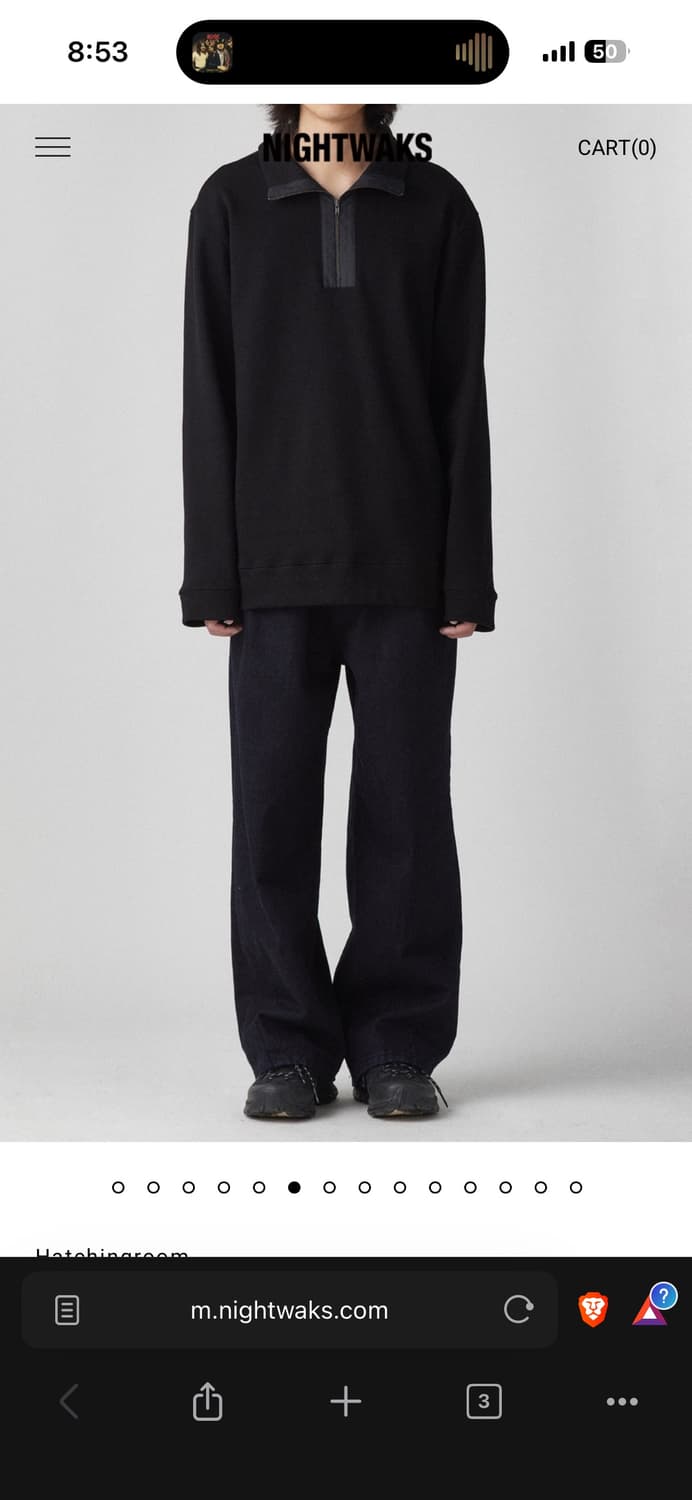 해칭룸 와이드 진 인디고 퍼플 상품이미지3