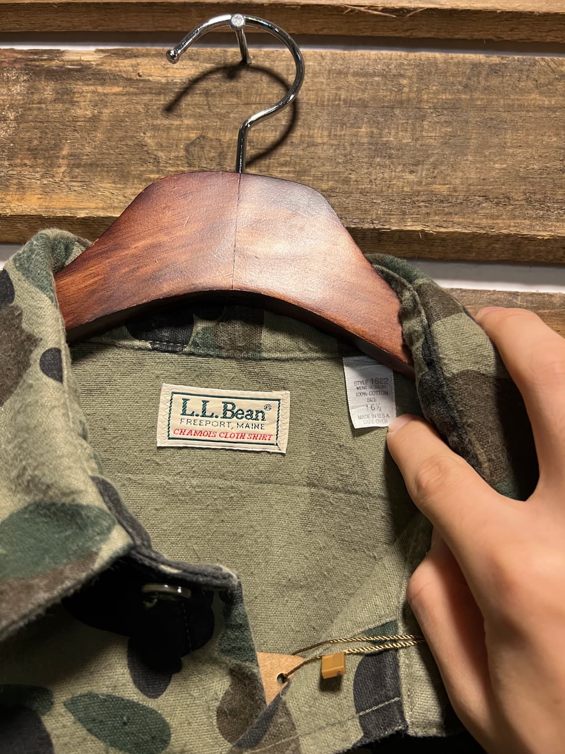 [XL]L.L.Bean 엘엘빈 USA Made 덕카모 샤모아 헌팅 셔츠 상품이미지2