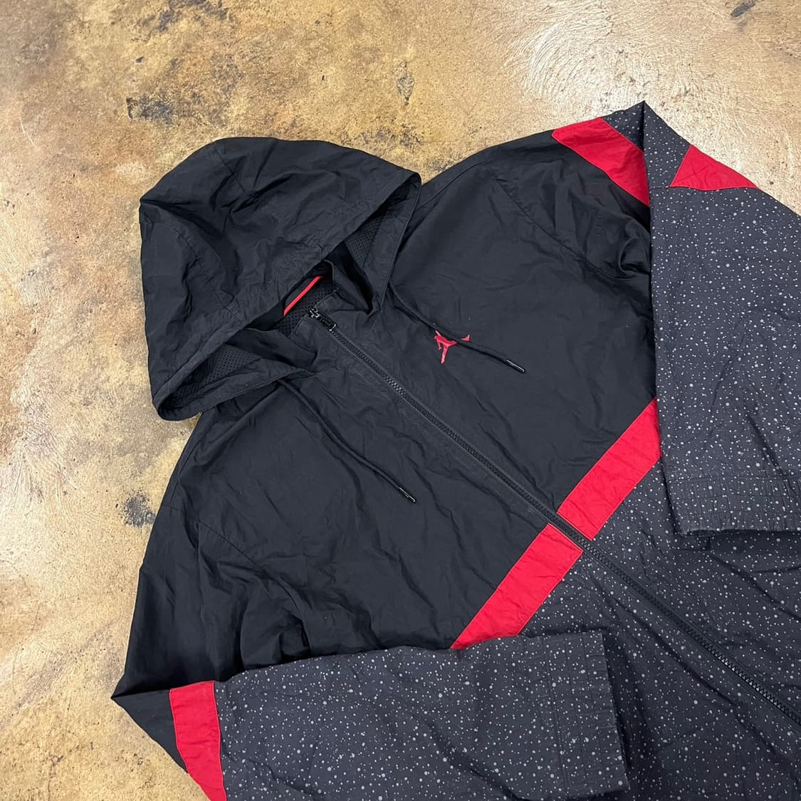 [정품/S] 조던 블랙 레드 바람막이 점퍼 b19 상품이미지1