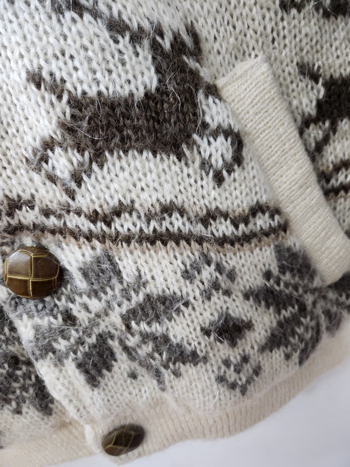 일본빈티지 눈꽃사슴후드스웨터 상품이미지3