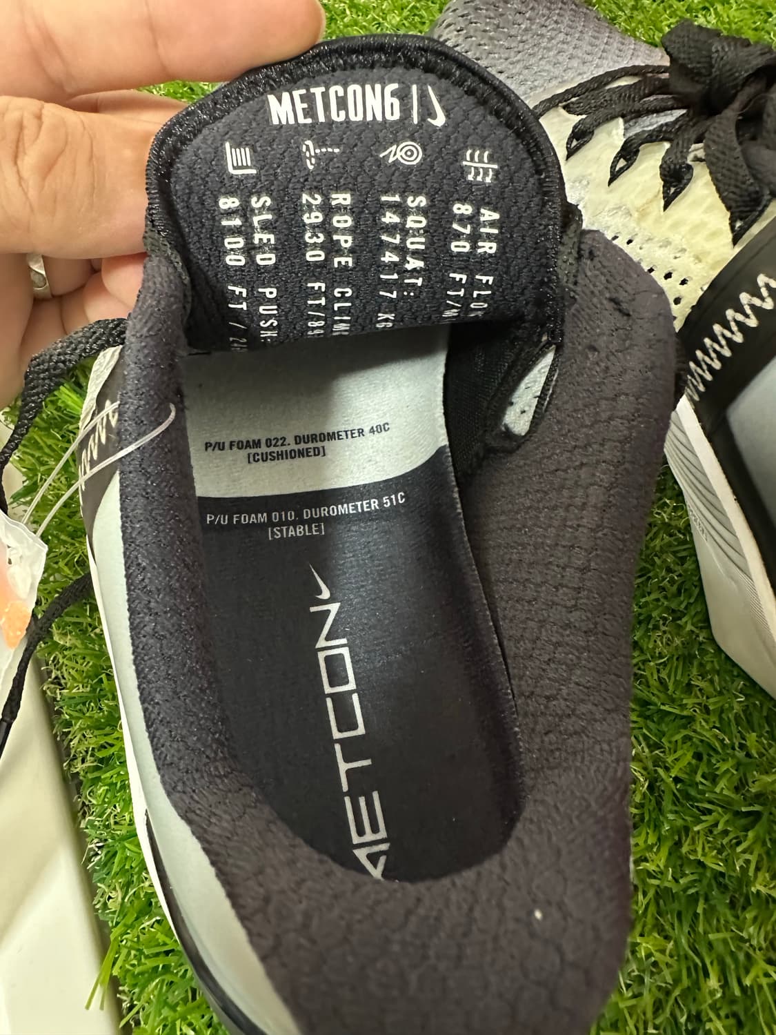 나이키 메트콘 6 블랙 화이트 새상품 240 / eur38 상품이미지4