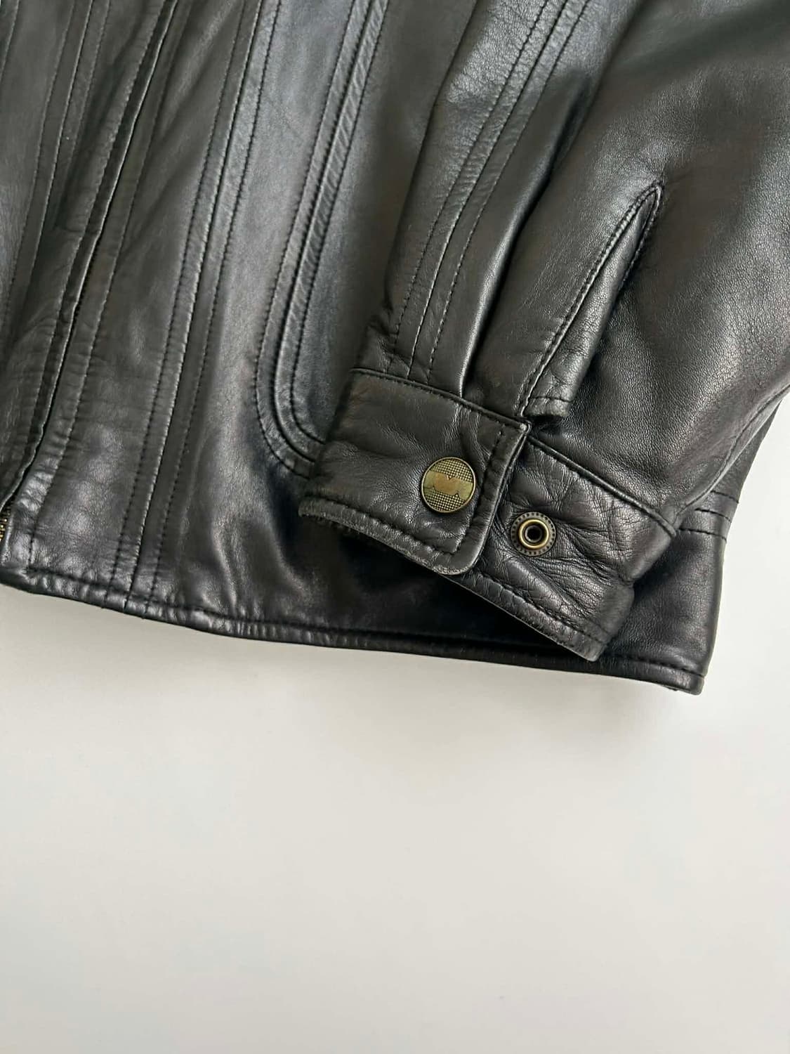 [105]Vintage 양가죽 셔링 무스탕 봄버 자켓 상품이미지9