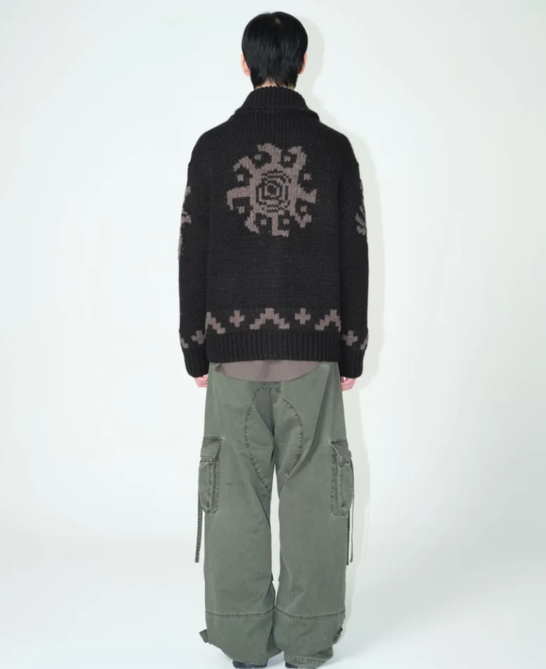 밀로 아카이브 오리엔탈 코위찬 니트 블랙 상품이미지6