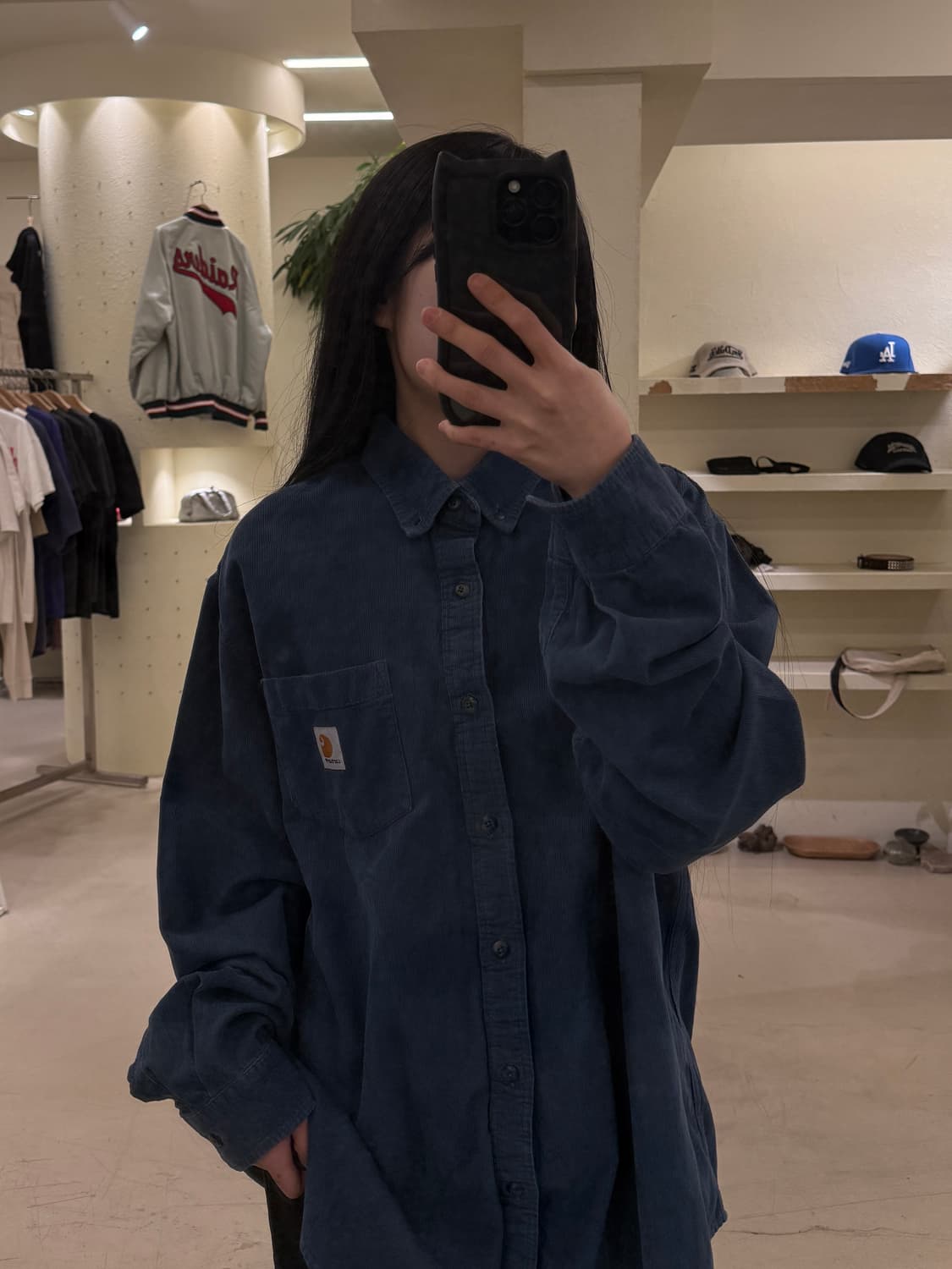 칼하트 코듀로이 원포켓 워크 셔츠  U11 상품이미지1