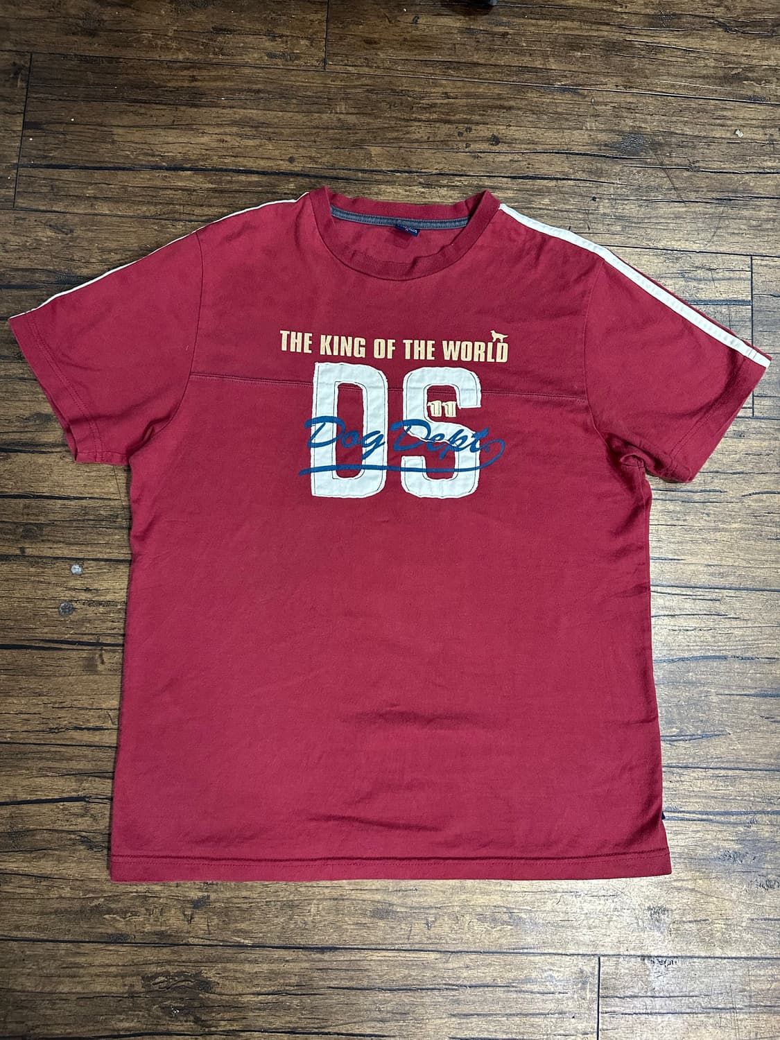 도그뎁트 DOG DEPT 산타모니카 06 패치 반팔 티셔츠 M 버건디 상품이미지1