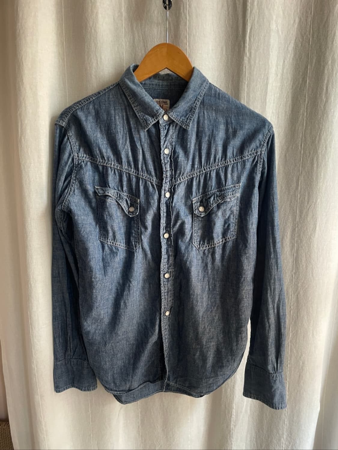 tcb jeans 랜치맨 웨스턴셔츠 샴브레이셔츠 100 상품이미지1