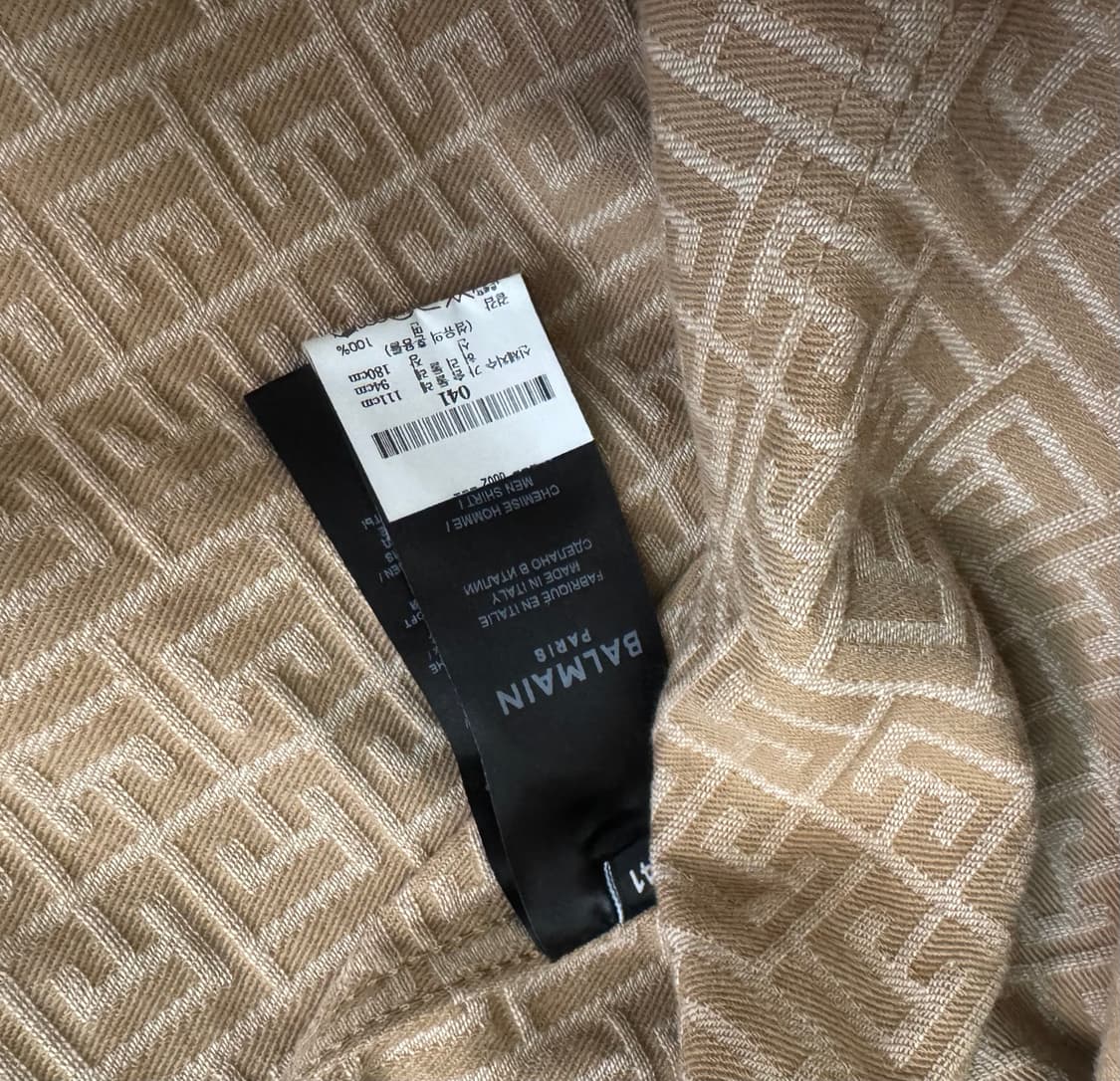 balmain 모노패턴 오버핏 셔츠 자켓  상품이미지6