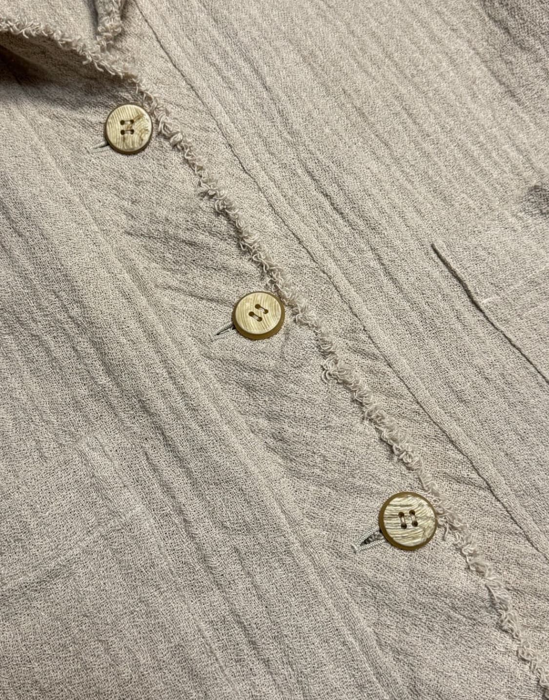 KEIKO KISHI - beige Linen jacket 상품이미지3