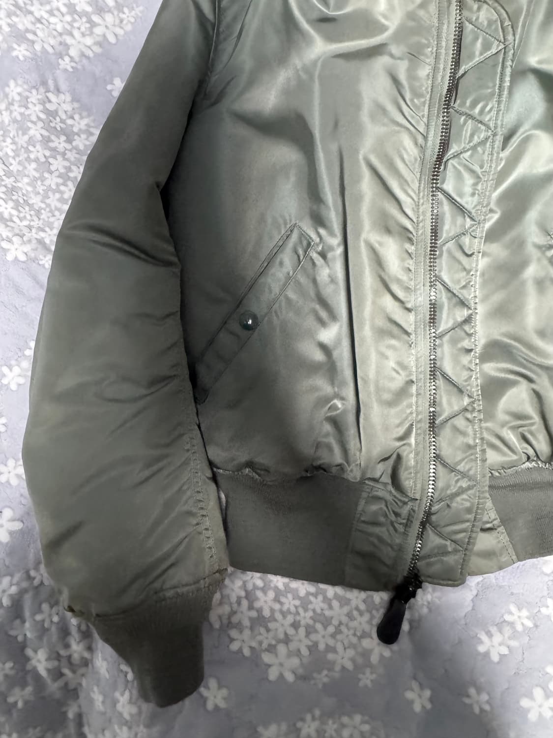 알파 정밀복각 카키 L 상품이미지2