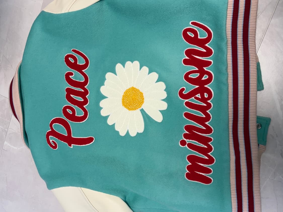 피스마이너스원 바시티 자켓 s 민트 상품이미지4