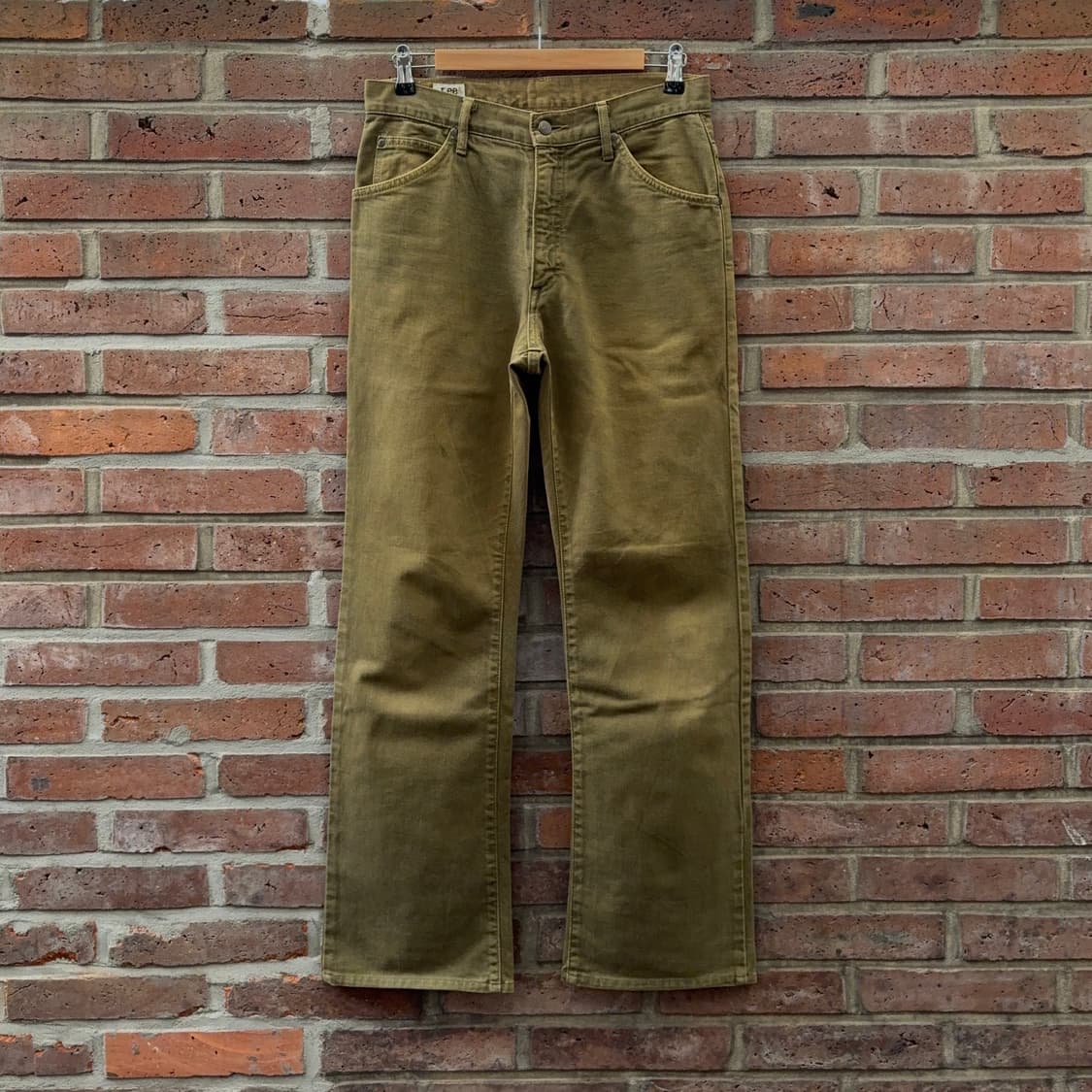 90s 리 Lee 코튼 트윌 부츠컷 팬츠 – 일본 생산 상품이미지1