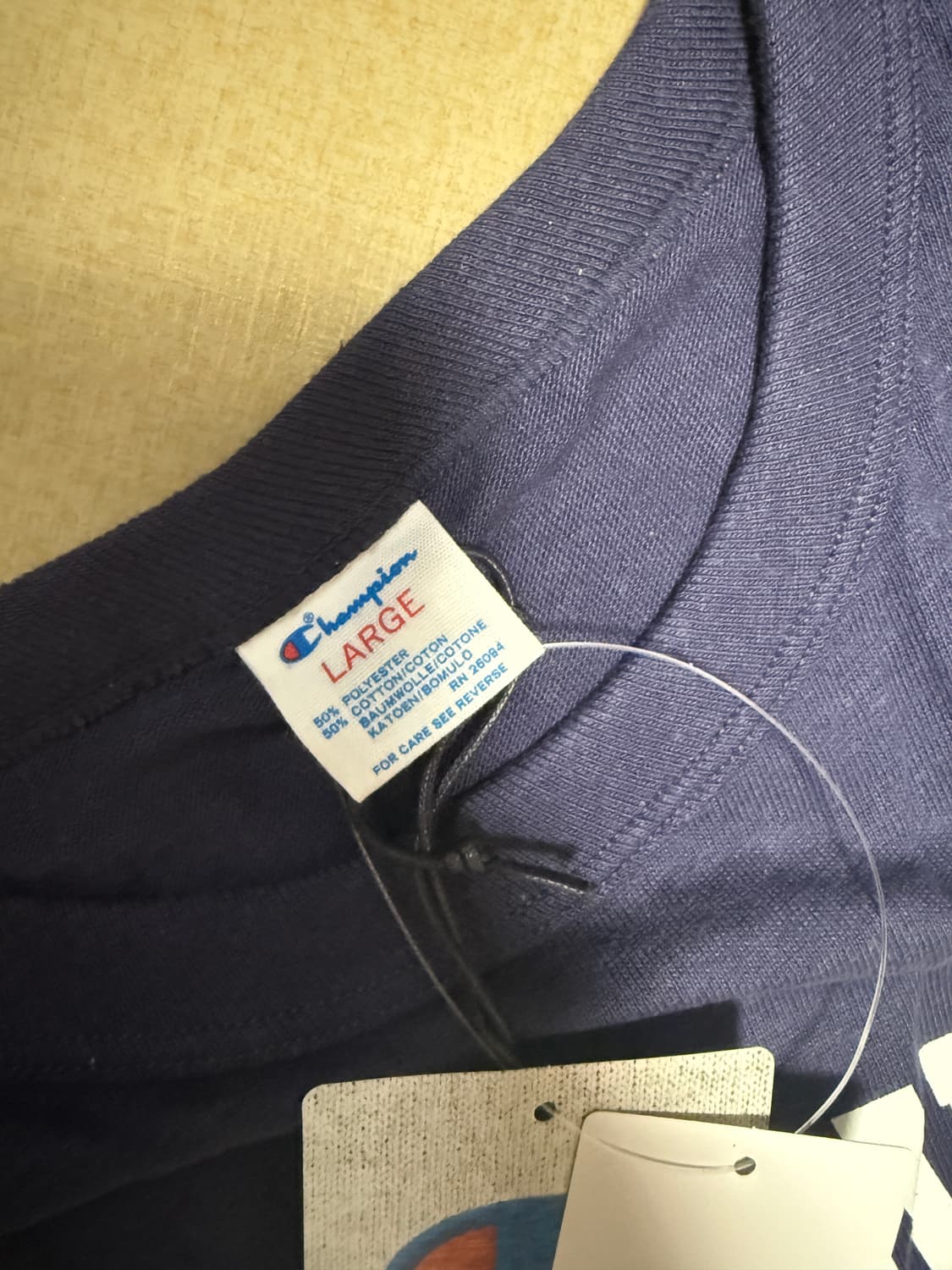 챔피온 트루 투 아카이브 티셔츠, L, 네이비 상품이미지4