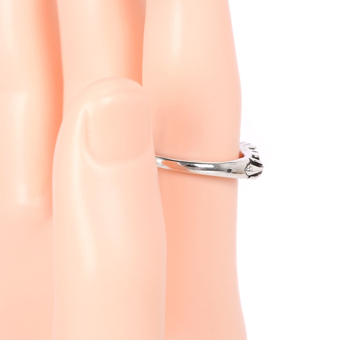 크롬하츠 베이비 플로랄 링 커프링 실버반지 보증서 19호 상품이미지8