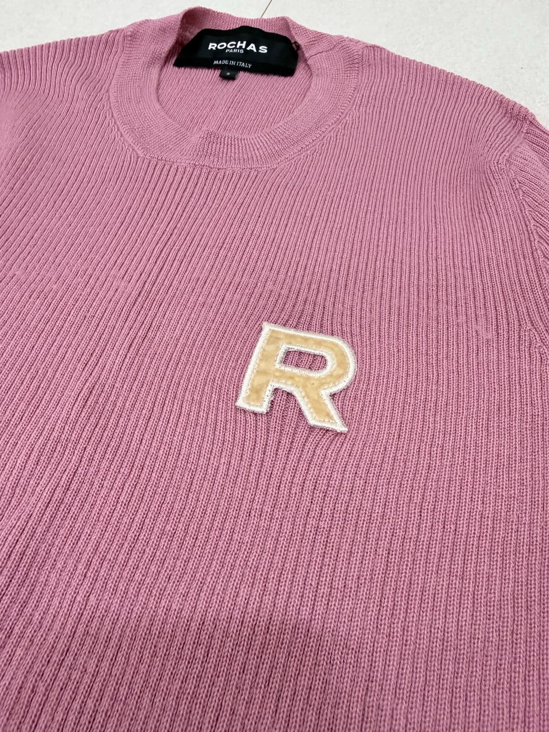 Rochas 로샤스 골지 핑크 니트티 s 55 상품이미지2