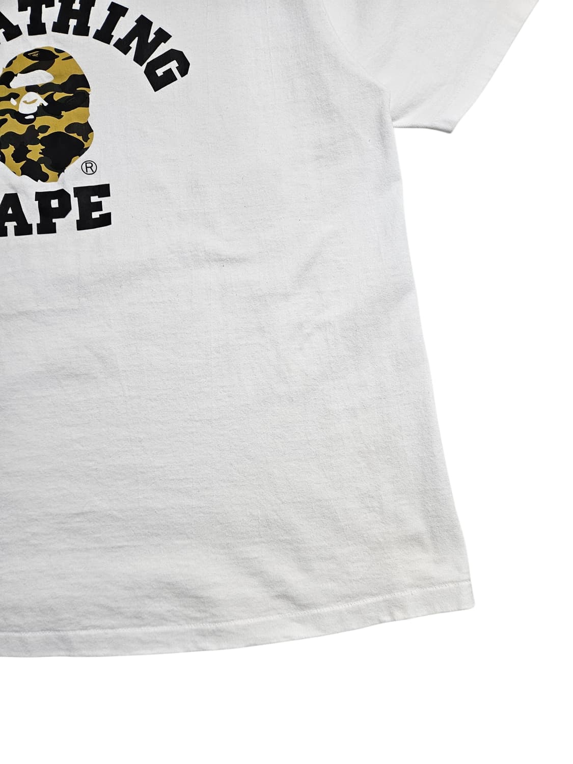 베이프 카모 사루 반팔티 화이트 상품이미지5