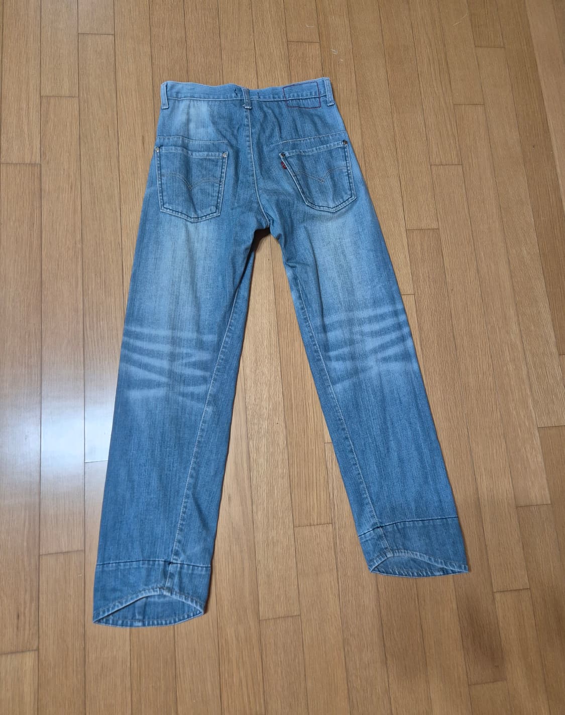 여성 리바이스 엔지니어드진 블루 데님 바지 상품이미지6