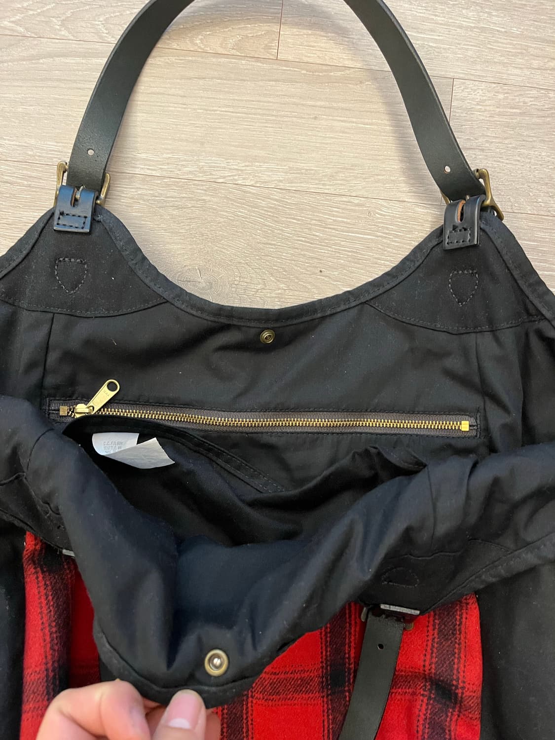 Filson buffalo check tote bag 상품이미지4