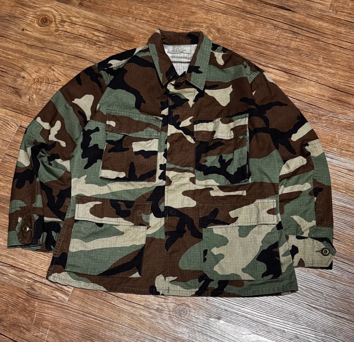 [XXS] 미군 밀리터리 90s 우드랜드 카모 컴뱃 자켓 상품이미지2