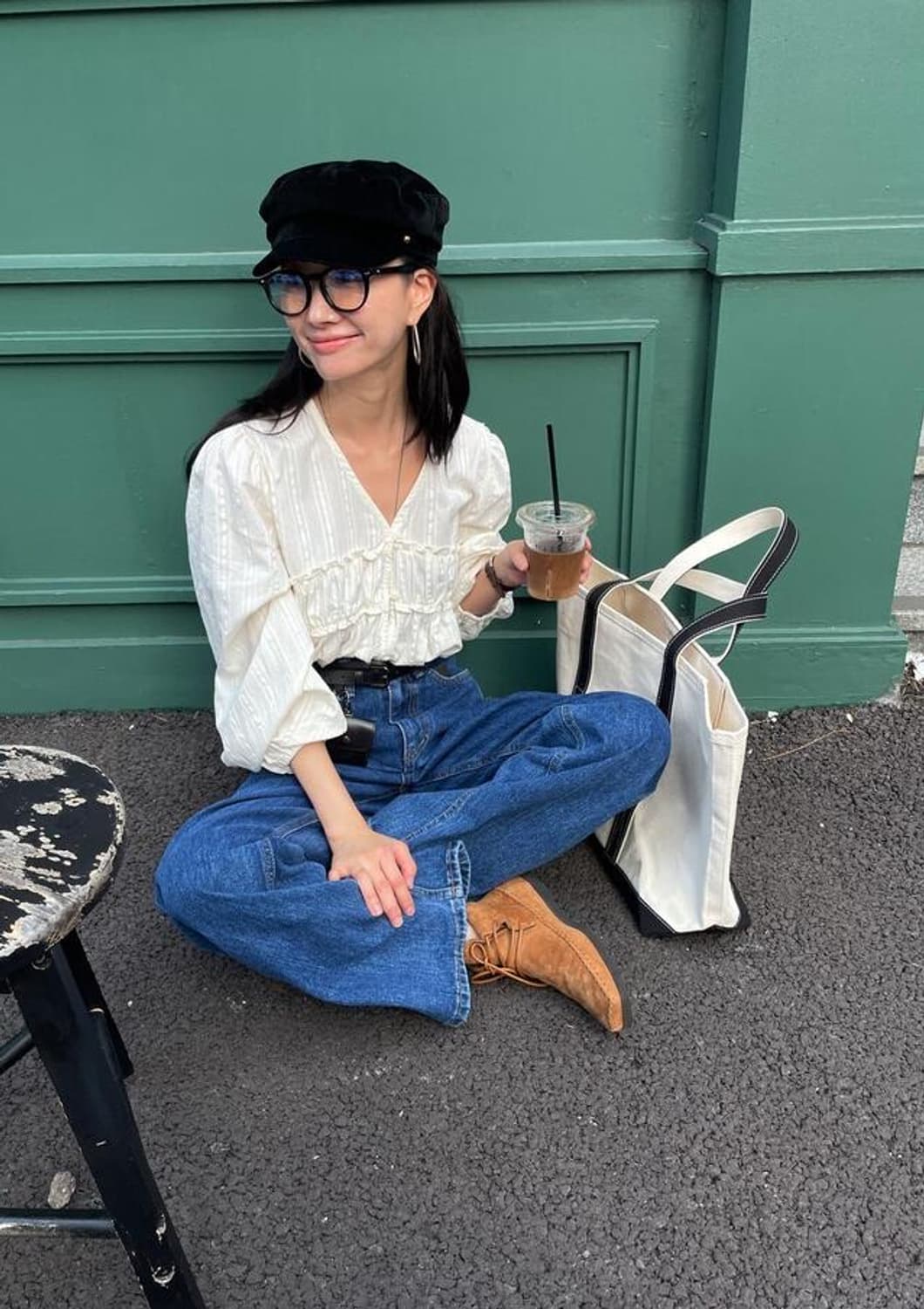 샵보얼 블라우스(블랙) 상품이미지2