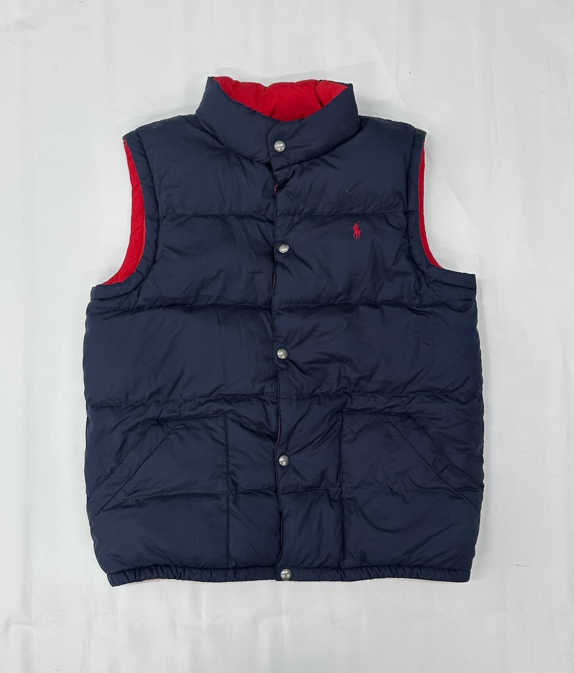 폴로 리버시블 네이비 구스 패딩 조끼 핀터 아메카지 시티보이 상품이미지2