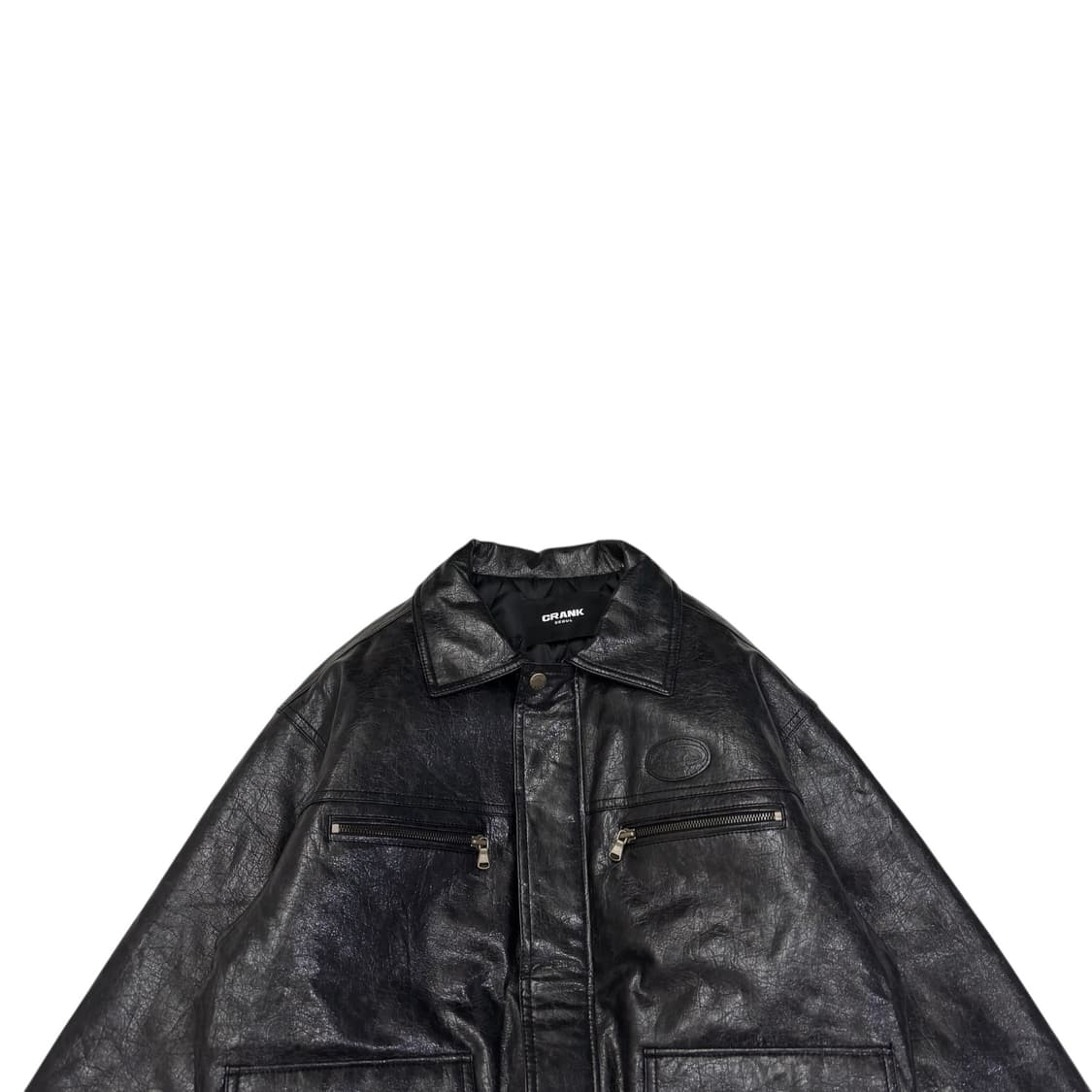 크랭크 빈티지 레더 점퍼 상품이미지2