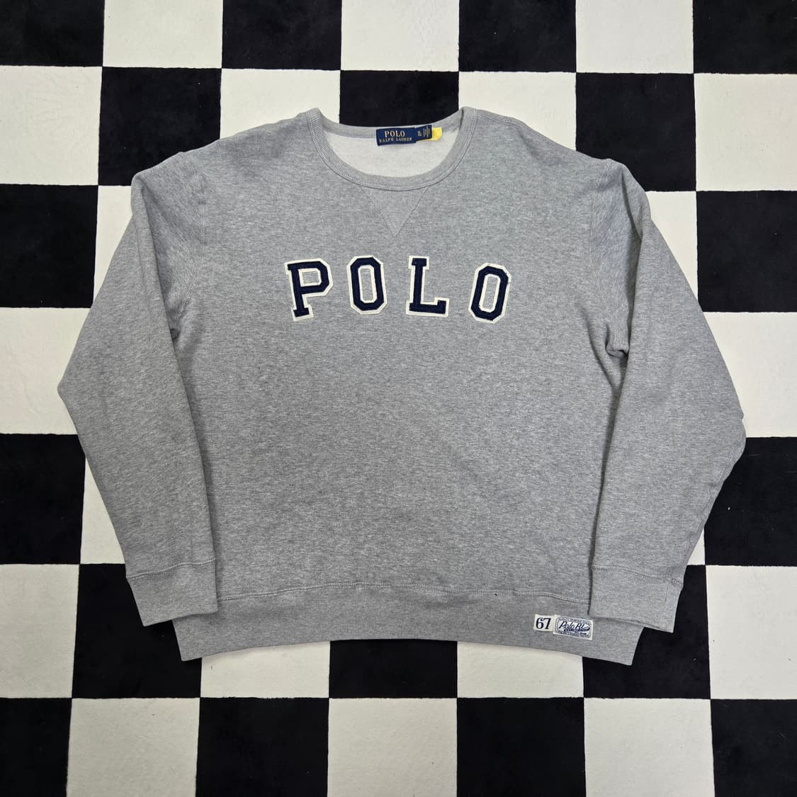 XL 폴로랄프로렌 스펠아웃 스웻셔츠 맨투맨 그레이 상품이미지1
