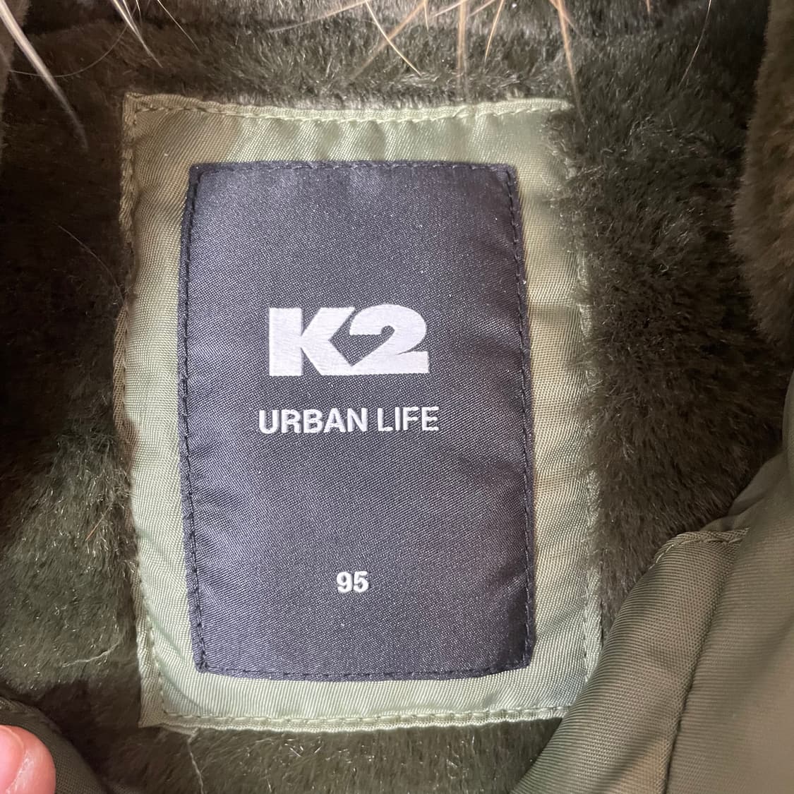 K2 N3B 카키 라쿤 야상 후드 패딩 95 상품이미지4