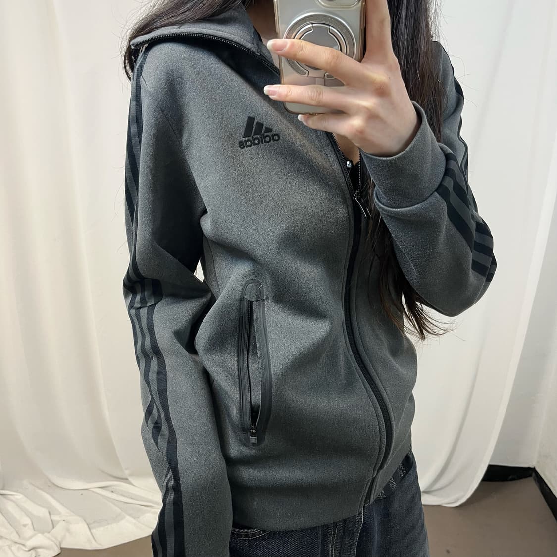 Adidas Charcoal Track Jacket 상품이미지3