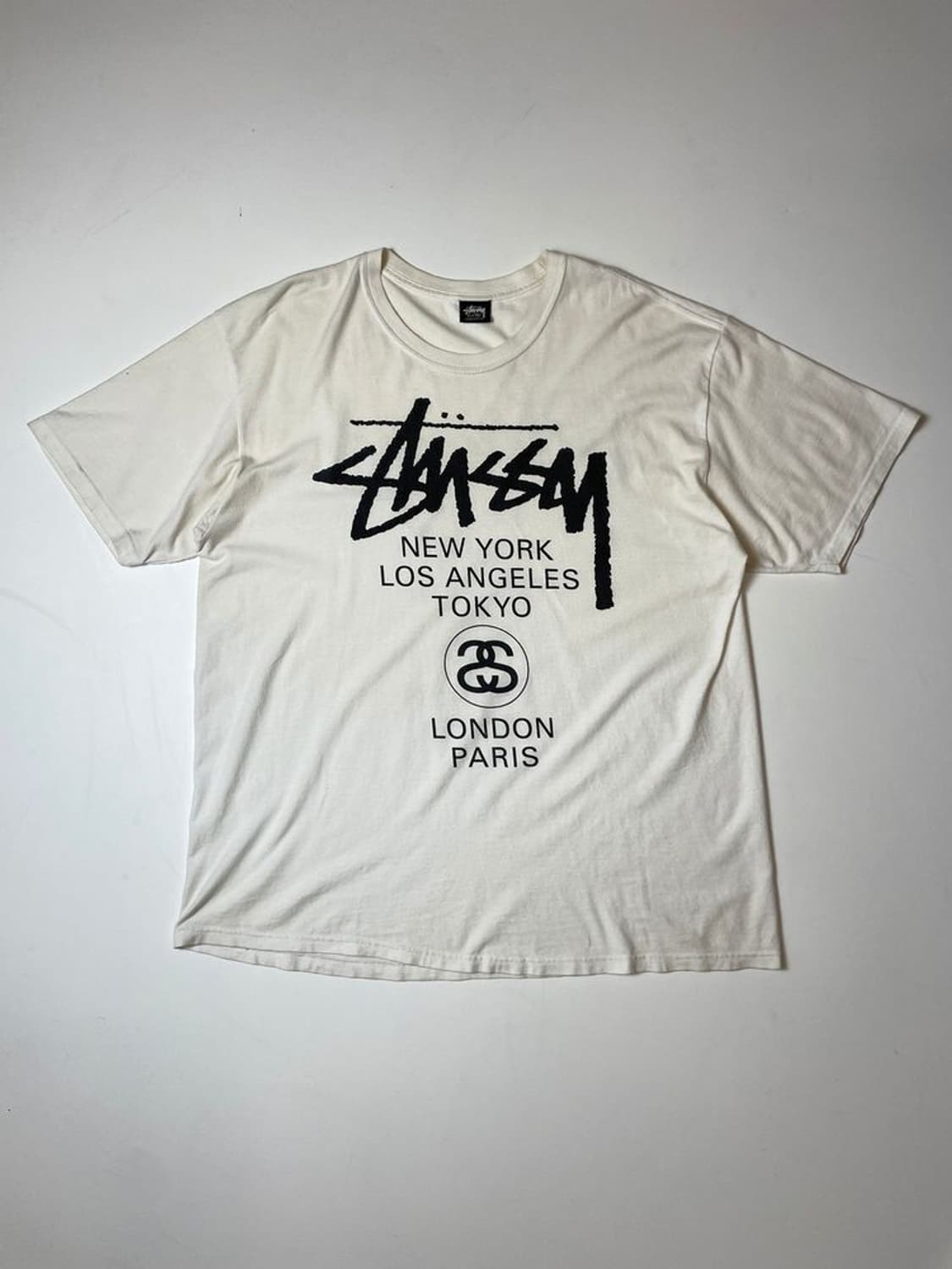 스투시 월드투어 코튼 반팔 티셔츠 PN9636 상품이미지1