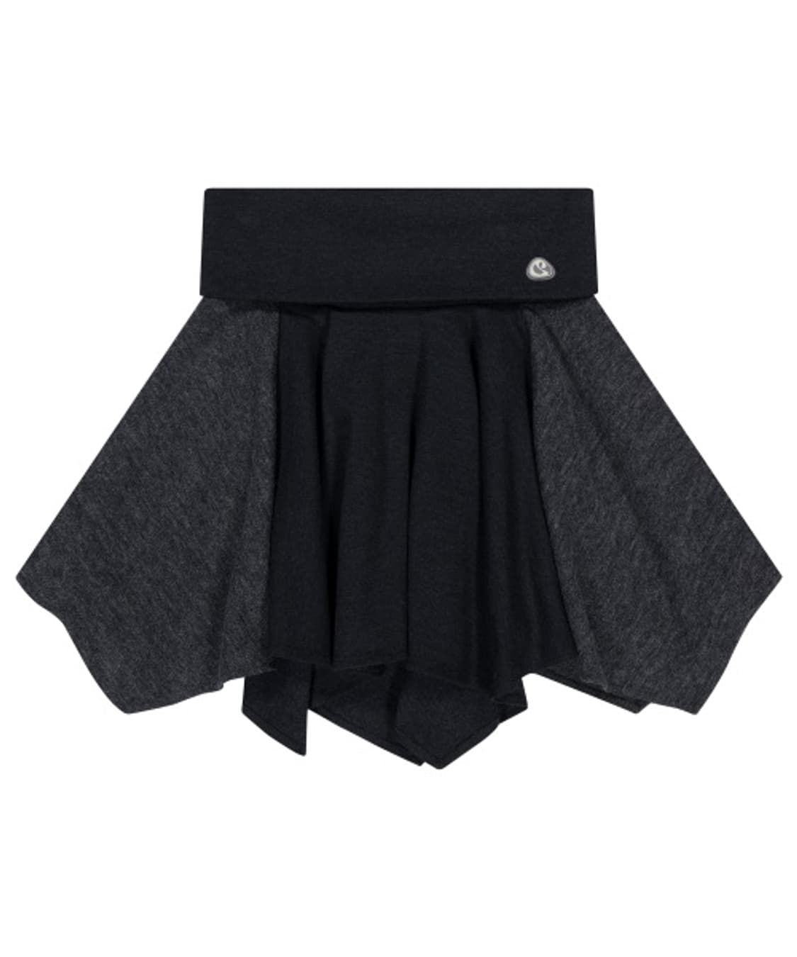 코이세이오 폴딩 언발란스 스커트 차콜 상품이미지1