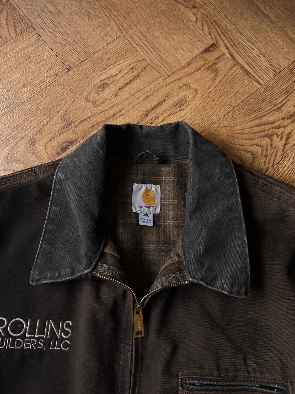 [3XL]칼하트 USA J97 디트로이트 다크브라운 워크자켓 상품이미지2