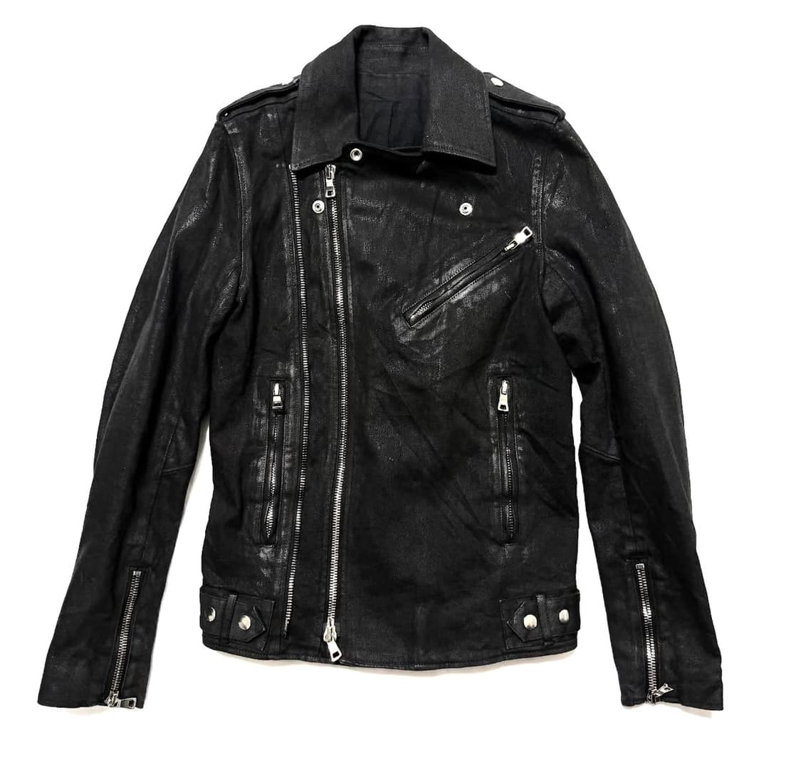 발망 - 15SS 왁스 코팅 바이커 자켓 상품이미지1