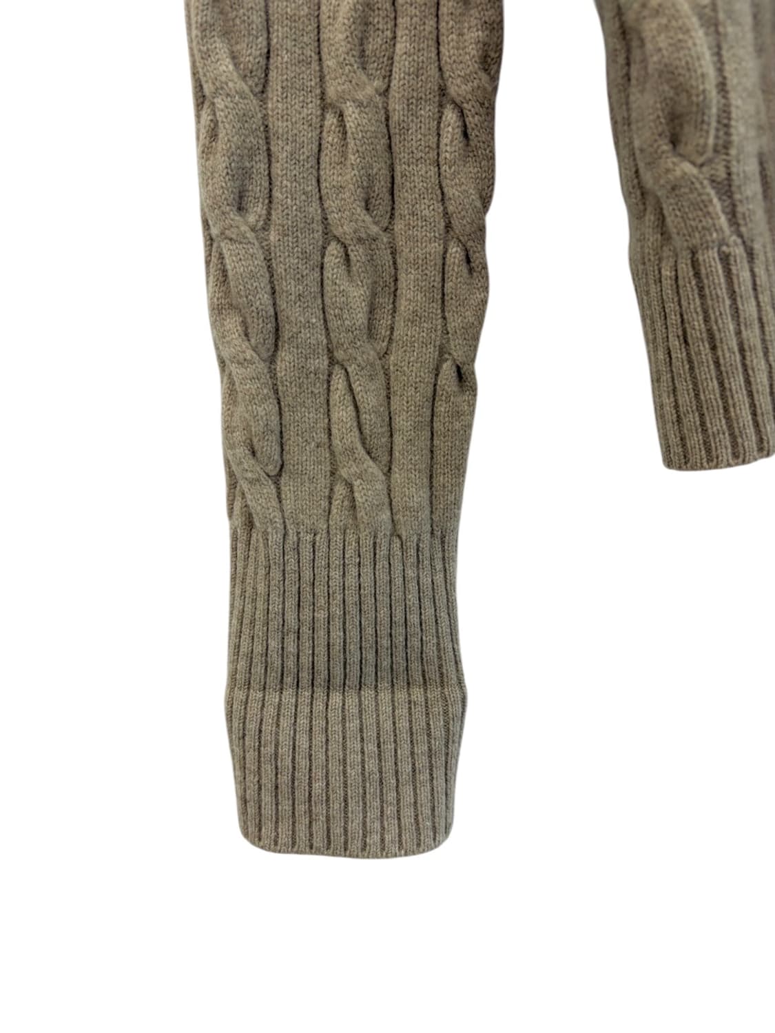 라코스테 꽈배기 니트 베이지 (여성M) 상품이미지4