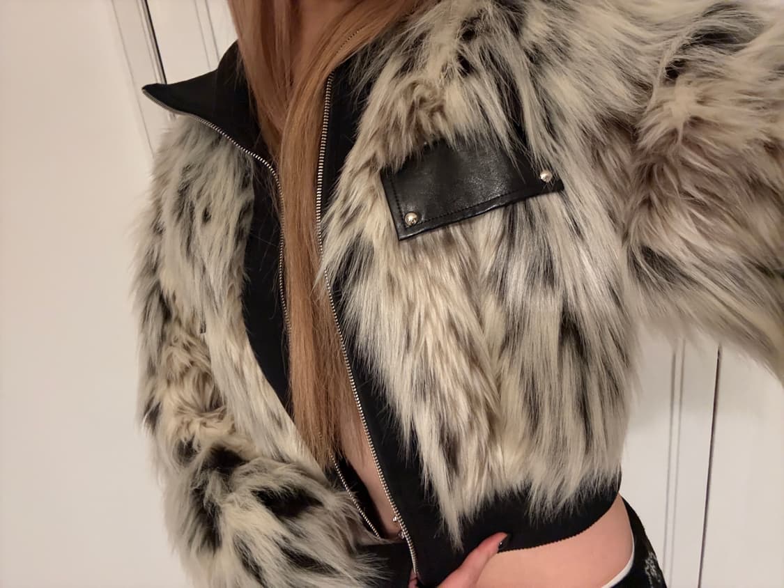wesame lab cropped fur jacket 상품이미지3