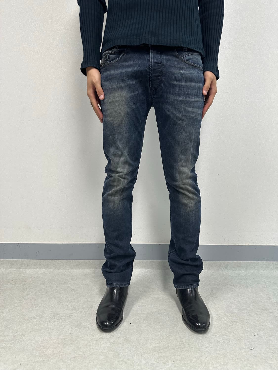 디젤 Iakp 오일 워싱 스키니 진 상품이미지3