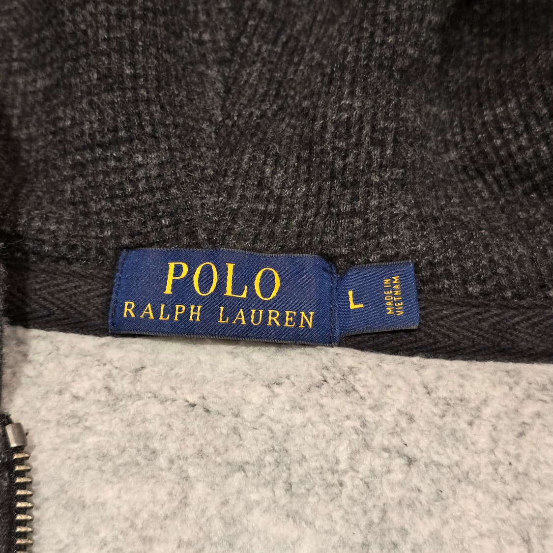 Polo Ralph Lauren 다크 그레이 헤더후드 집업 상품이미지5