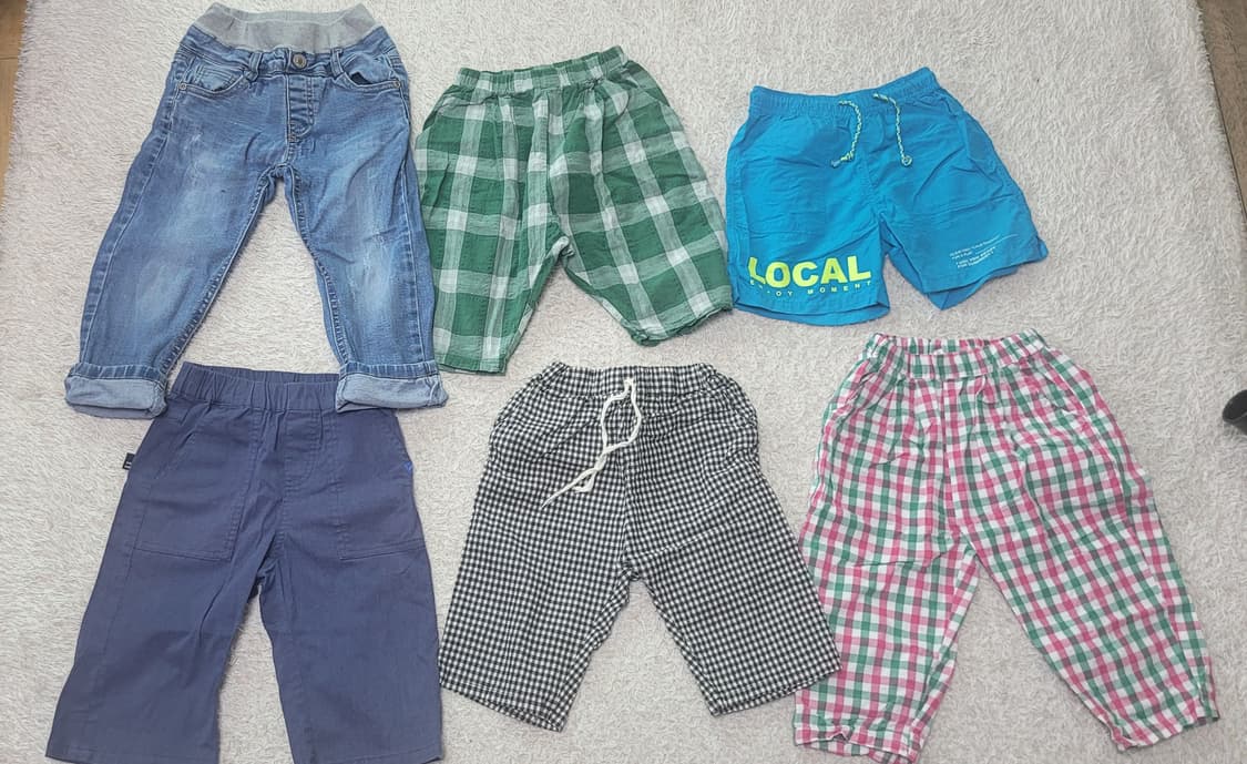 유아동 바지 110 사이즈 6장 일괄 상품이미지1