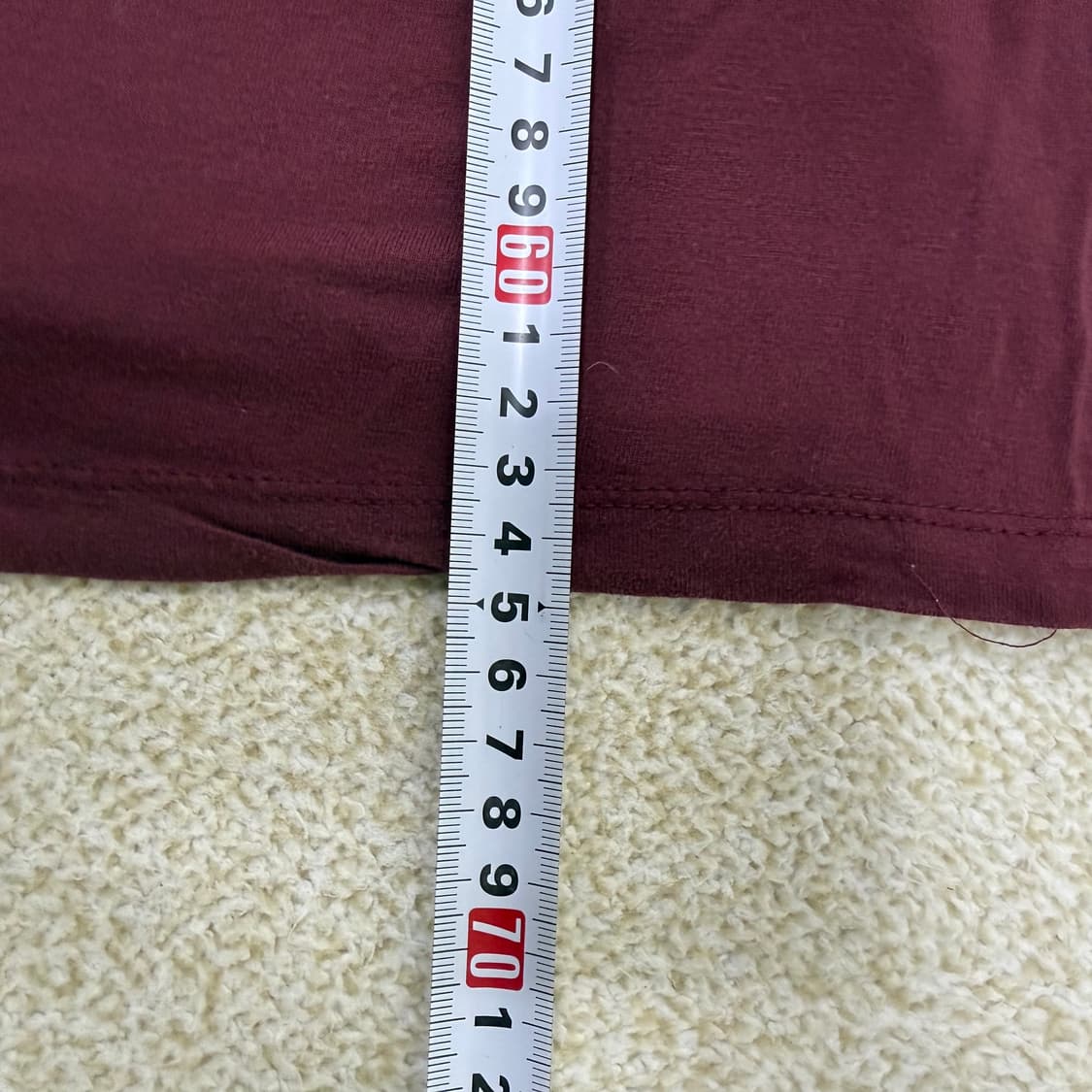 S 알렉산더왕 버건디 유넥 반팔티 0213T1 상품이미지7