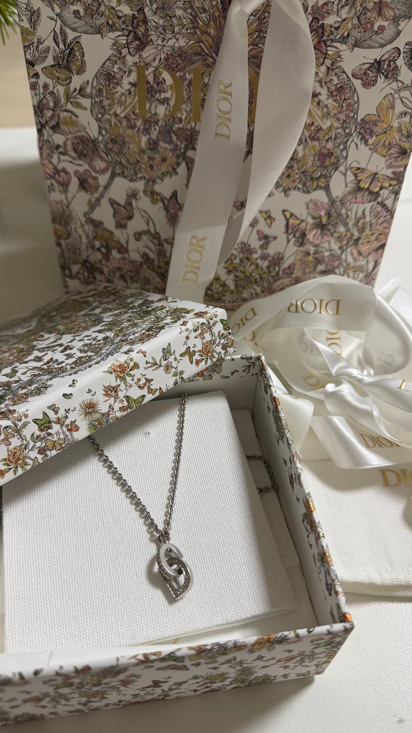 디올 CD lock 체인 목걸이 백화점 풀박스 상품이미지3