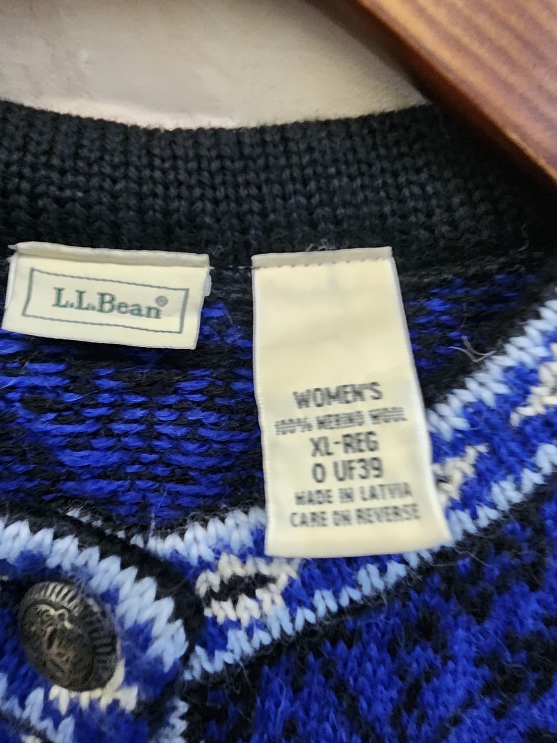 LLBean 울 니트가디건 XL 상품이미지3